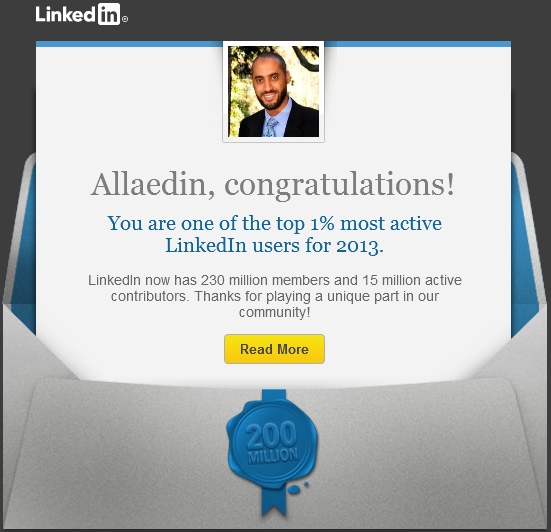 linkedin 2013 suggested email campaign