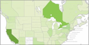 tableau ontario california map