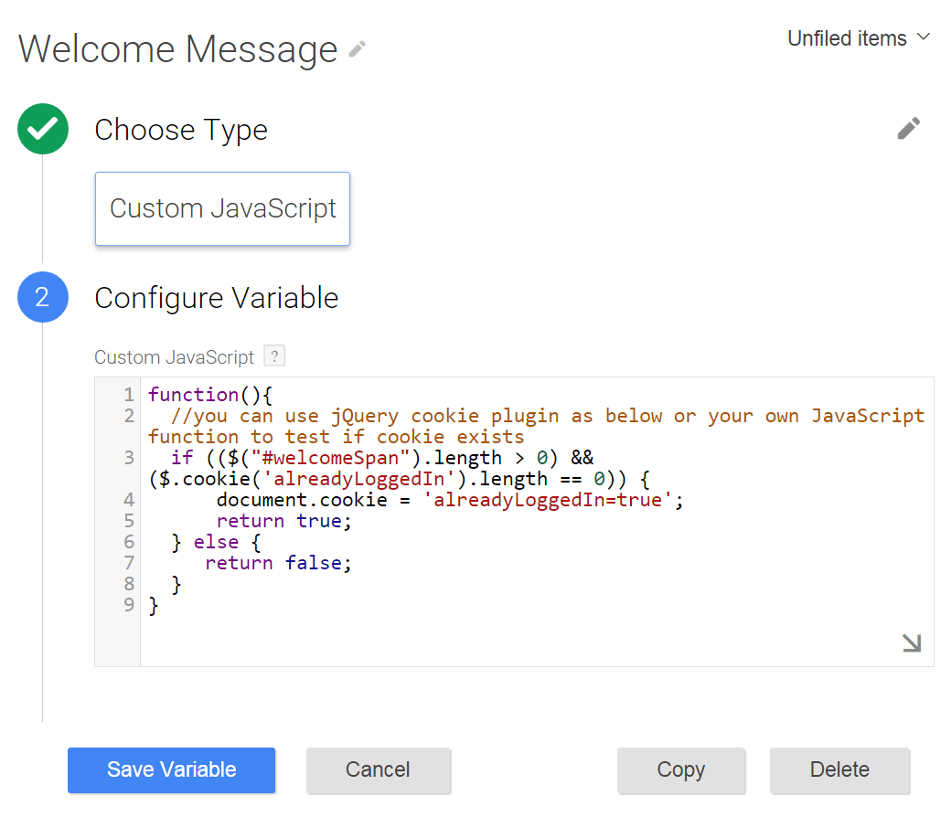 JavaScript variable