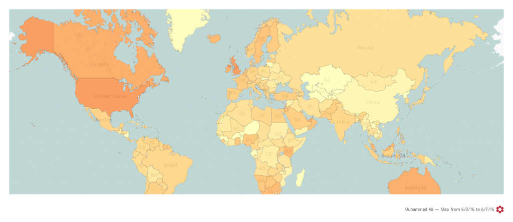 ali death - world posts per capita (per million) by country from 2016-06-03 to 2016-06-07
