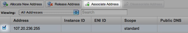 Associate Address with IP example