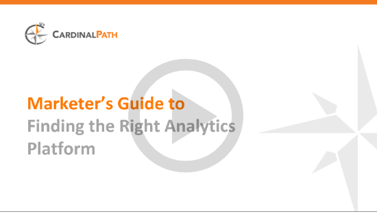 On-demand webinar: Markter's guide to Finding the Right Analytics Platform
