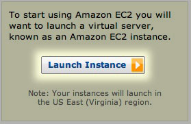 Launch an EC2 instance popup