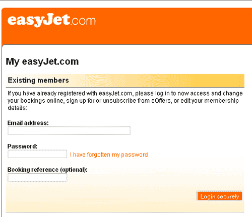 Easyjet unsubscribe log in