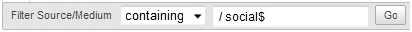 Filter results in Google Analytics with Regular Expressions
