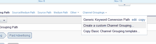 Creating a Custom grouping